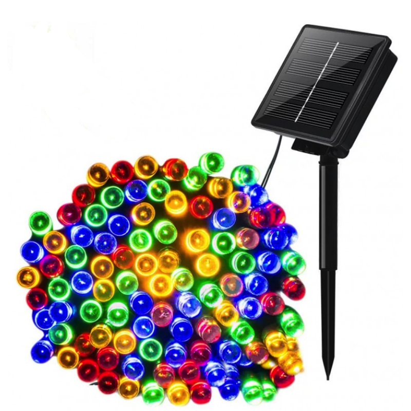 Instalatie Solara 1500-4 MULTICOLORA cu 300 LED lungime 30 Metri telecomanda