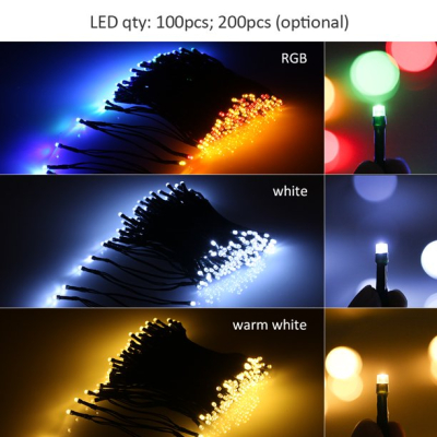 Instalatie Solara 300 LED SL300C MULTICOLOR lungime 33M