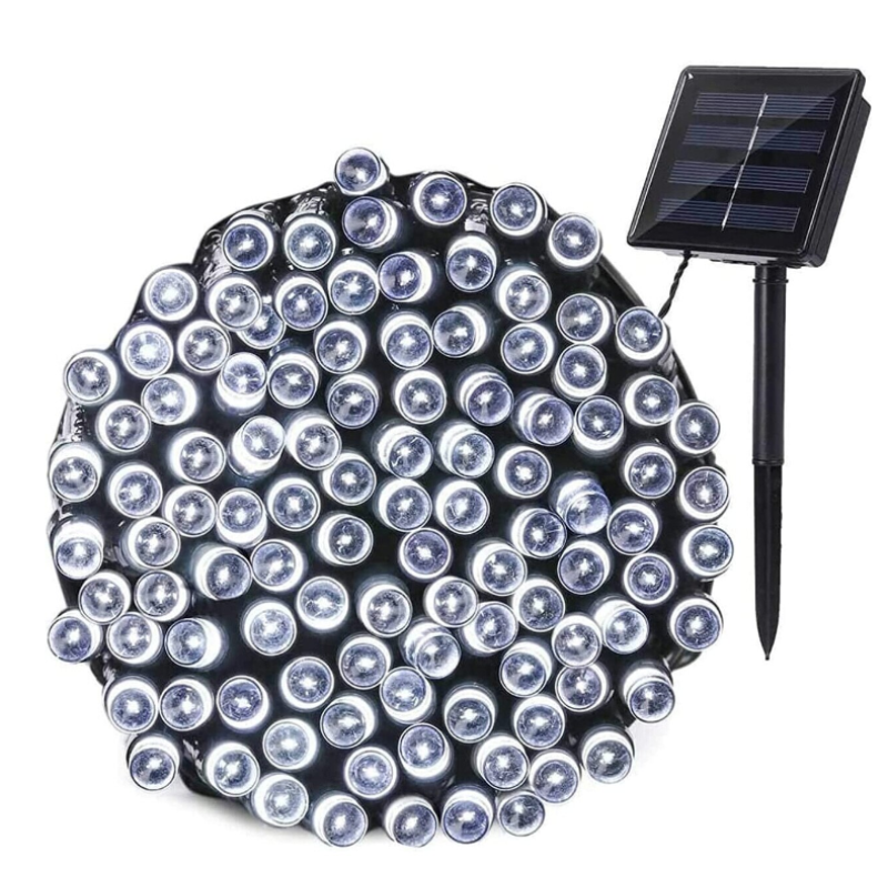 Instalatie solara decorativa 450 LED lungime 45 metri 1500 12 ALB RECE