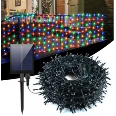 Instalatie solara decorativa 450  LED lungime 45  metri 1500 12 MULTICOLOR