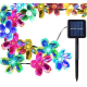 Instalatie solara flori de cires RGB cu 50 led-uri multicolor