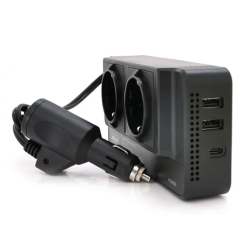 Invertor curent auto 300W 12V/220V USB Q-CC8200