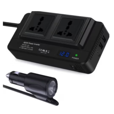 Invertor de curent auto 300W 12V/220V USB Q CC8200