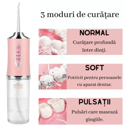 Irigator Bucal Portabil PPS Pulse ROZ 1 CAPAT BS