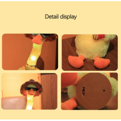 Jucarie interactiva Rata GALBENA Vorbeste Canta Inregistreaza si Repeta