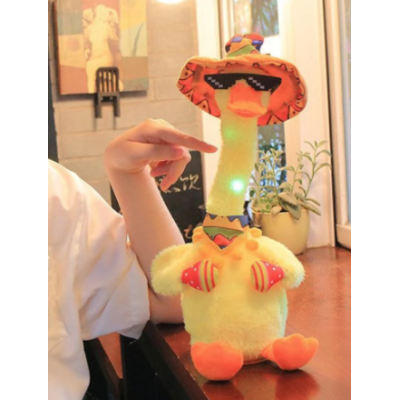 Jucarie interactiva Rata GALBENA Vorbeste Canta Inregistreaza si Repeta