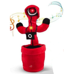Jucarie interactiva tip cactus model Squid Game cu LED-uri Dansator Vorbitor Imita ROSU
