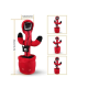 Jucarie interactiva tip cactus model Squid Game cu LED-uri Dansator Vorbitor Imita ROSU