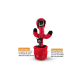 Jucarie interactiva tip cactus model Squid Game cu LED-uri Dansator Vorbitor Imita ROSU