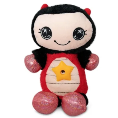 Jucarie Star Belly cu proiectie de stele tip lampa de veghe pentru copii ROSU