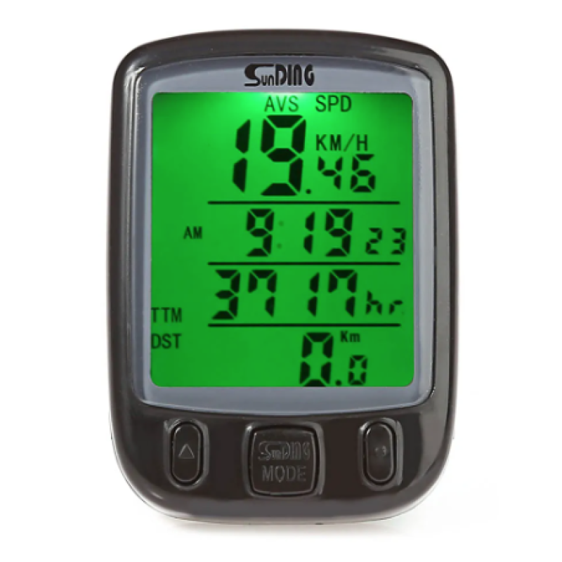 Kilometraj digital bicicleta SD 563A cu fir 25 functii afisaj temperatura ora comparator