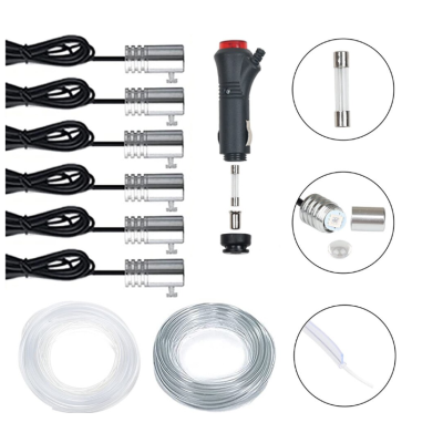 Kit 4 Benzi LED Lumini Ambientale auto RGB Control din Aplicatie Telefon