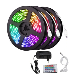 Kit Banda Led Rgb 15 Metri 3x5 Metri cu Telecomanda