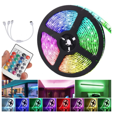 Kit Banda Led Rgb 15 Metri 3x5 Metri cu Telecomanda