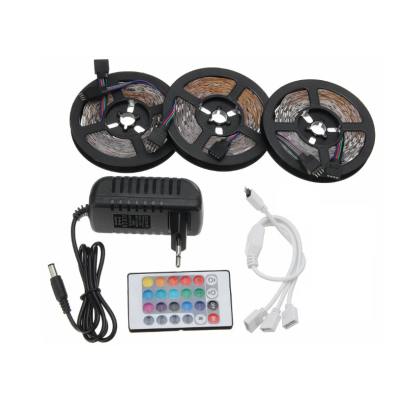 Kit Banda Led Rgb 15 Metri 3x5 Metri cu Telecomanda