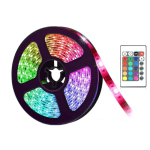 Kit Banda LED RGB cu Telecomanda 300 LED uri Lungime 5m 220V BS