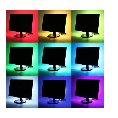 Kit banda LED RGB pentru TV lungime 3 m telecomanda inclusa