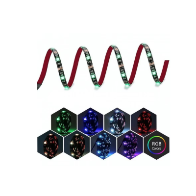 Kit banda LED RGB pentru TV lungime 3 m telecomanda inclusa
