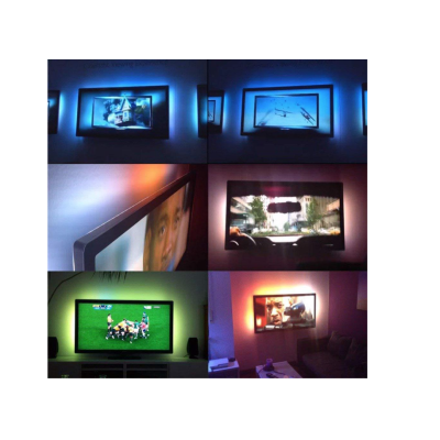 Kit banda LED RGB pentru TV lungime 5 m telecomanda inclusa