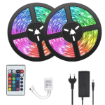 Kit Banda RGB LED 10 Metri 2x5 metri RGB cu telecomanda