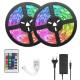 Kit Banda RGB LED 10 Metri 2x5 metri RGB cu telecomanda