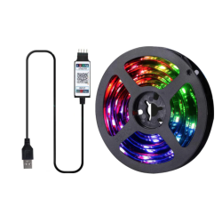 Kit Banda RGB LED TV modulara 4 prinderi cu Bluetooth 021AB