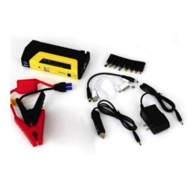 Kit baterie pentru pornirea masinii si incarcarea telefonului USB cu 4 adaptoare