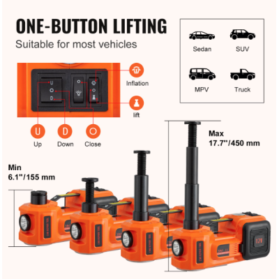 Kit Cric 5 Tone Hidraulic pentru Masina 5 in 1