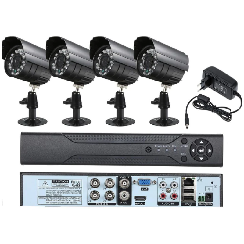 KIT de Supraveghere si Securitate Video AHD 4 Camere 5G 4K HD