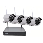 KIT de supraveghere Wireless JORTAN 4 camere HDMI Infrarosu Vizualizare pe Telefon
