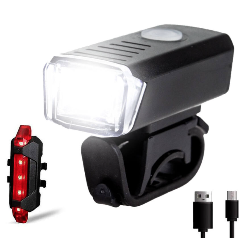 Kit lampa fata si spate bicicleta HY025