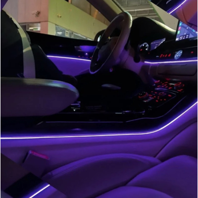 Kit Lumini Ambientale interior auto 18 in 1 RGB cu Aplicatie