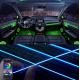 Kit Lumini Ambientale interior auto 18 in 1 RGB cu Aplicatie