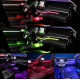 Kit Lumini Ambientale interior auto 18 in 1 RGB cu Aplicatie