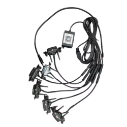 Kit lumini auto cu LED RGB 12V 6 capete grila masca control prin aplicatie telefon diverse jocuri de lumini sau lumina continua