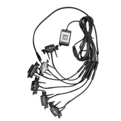 Kit lumini auto cu LED RGB 12V 6 capete grila masca control prin aplicatie telefon diverse jocuri de lumini sau lumina continua