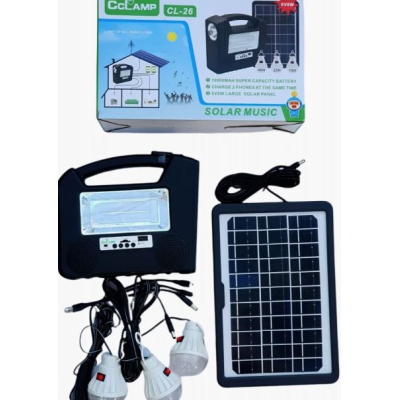 Kit panou solar CCLAMP CL-26 CU Radio si player mp3