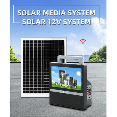 Kit panou solar cu TV GD 8088 putere 200W multifunctional