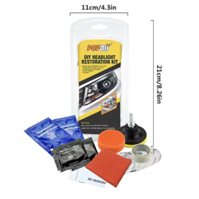 Kit polish pentru faruri auto POPDIT
