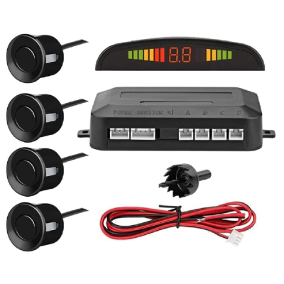 Kit senzori parcare cu afisaj senzori negri 18.5 mm