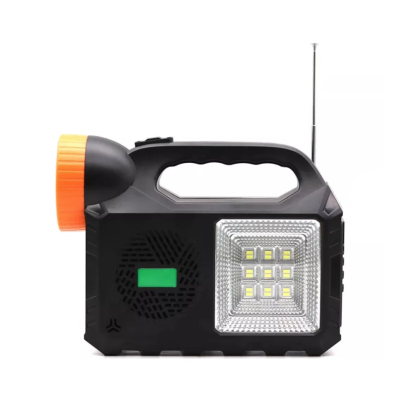 Kit solar de iluminare GD Times GD-102, 3 becuri, boxa BT, radio, 80W XL