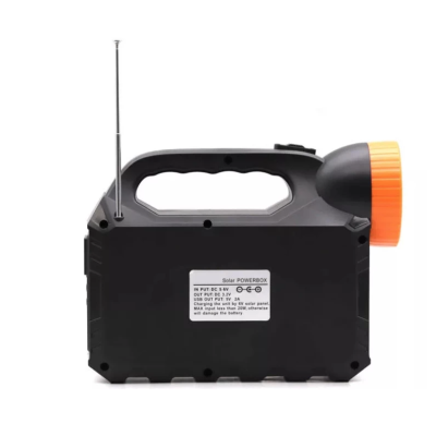 Kit solar de iluminare GD Times GD-102, 3 becuri, boxa BT, radio, 80W XL