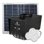 Kit Solar EP-1212C cu 3 becuri si panou solar 15W