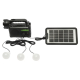 Kit solar GD-P30FM Radio cu lampa multifunctionala panou solar si 3 Becuri