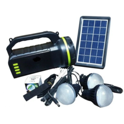 Kit Solar GDLite GD-2000A cu 3 becuri incluse, boxa cu Bluetooth si Radio XL