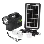 Kit solar GDPlus GD P30 cu 3 becuri sistem iluminare