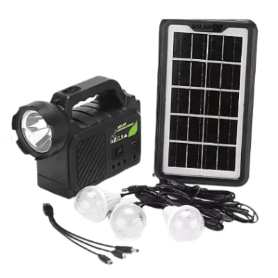 Kit solar GDPlus GD P30 cu 3 becuri sistem iluminare