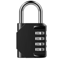 Lacat NEGRU cu cif (4 cadrane)