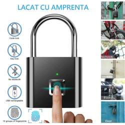 Lacat Smart cu senzor de amprenta 