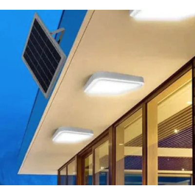 Lampa Aplica Solara LED 200W Alb cu Telecomanda